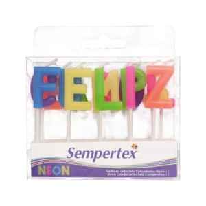 Velas letras y figuras